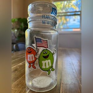 Vintage 1980’s XXIII Olympic Games M&M'S Glass Jar with lid